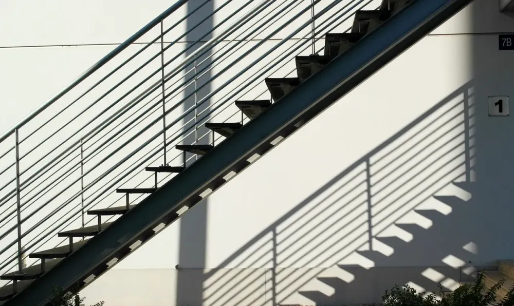 Escalier métallique à Liège